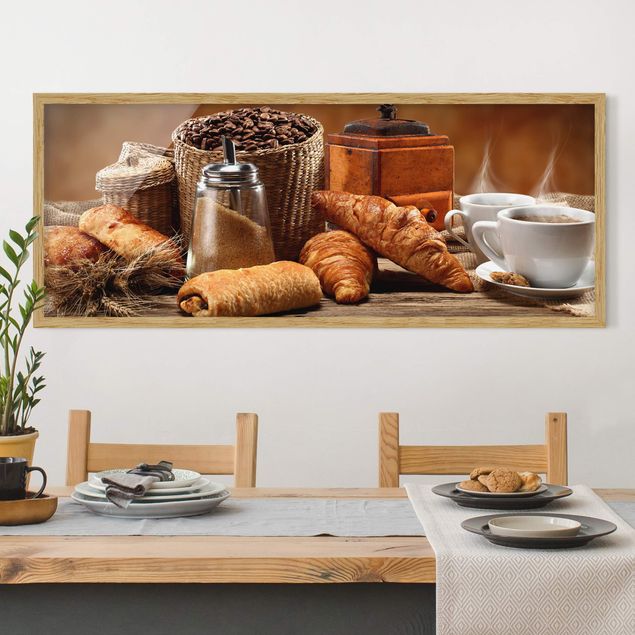 Moderne Bilder mit Rahmen Frühstückstisch