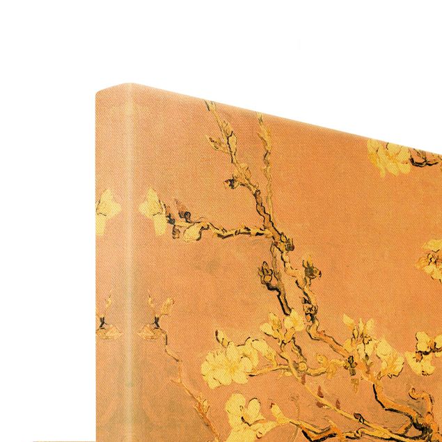 Leinwandbild Gold - Vincent van Gogh - Mandelblüte in altrosa - Querformat 2:3