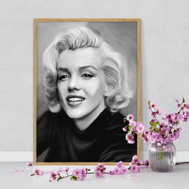 Vintage Bilder mit Rahmen Marilyn privat