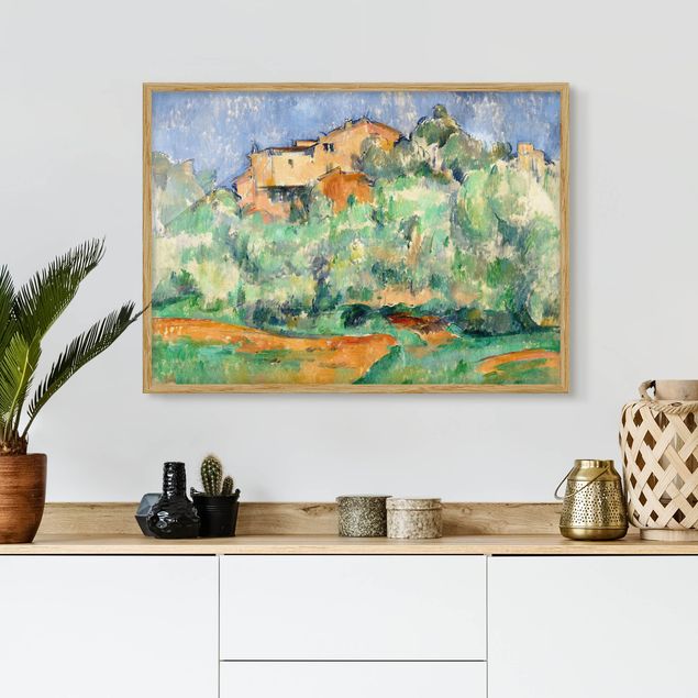 Impressionismus Bilder Paul Cézanne - Haus auf Anhöhe