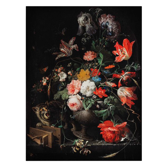 Leinwandbilder Abraham Mignon - Das umgeworfene Bouquet