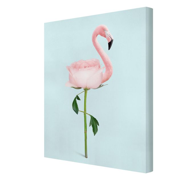 Jonas Loose Bilder Flamingo mit Rose
