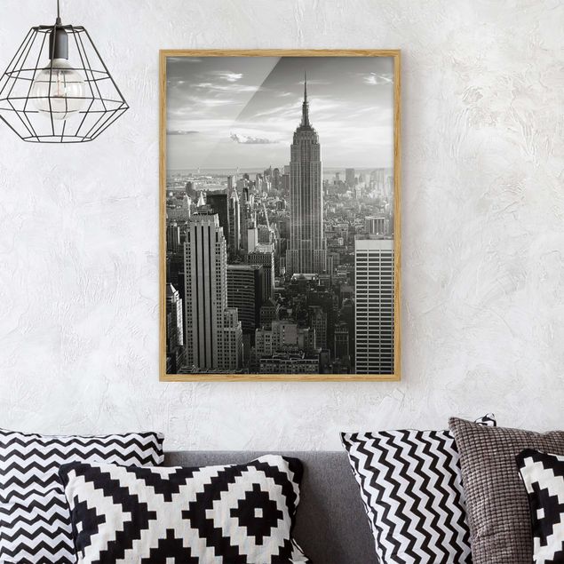 Moderne Bilder mit Rahmen Manhattan Skyline