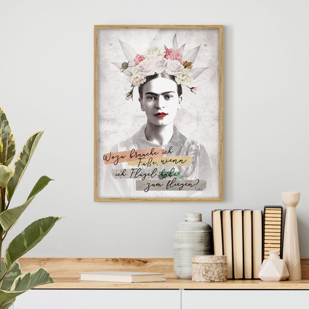 Sprüche Bilder mit Rahmen Frida Kahlo - Zitat