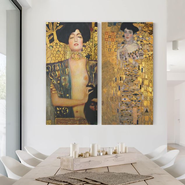 Jugendstil Bilder Gustav Klimt - Judith und Adele