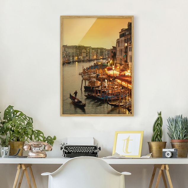 Skylines Bilder mit Rahmen Großer Kanal von Venedig