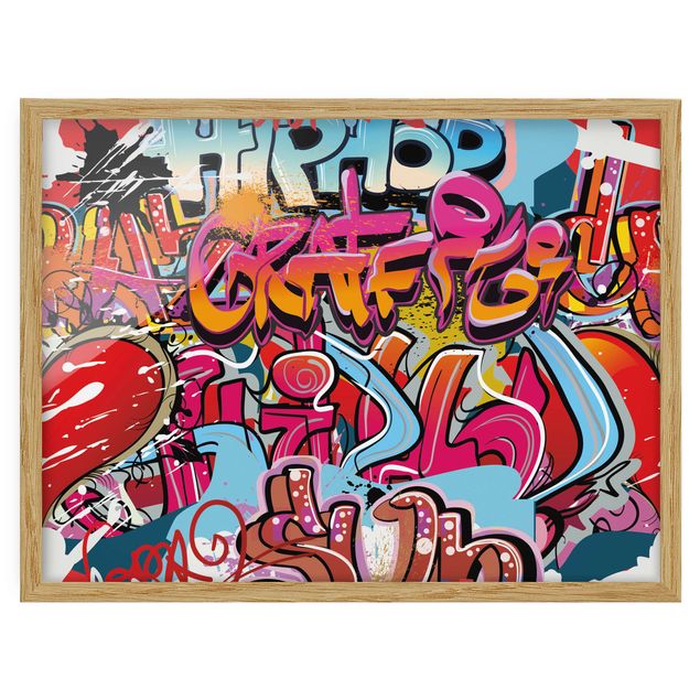 Bilder mit Rahmen HipHop Graffiti