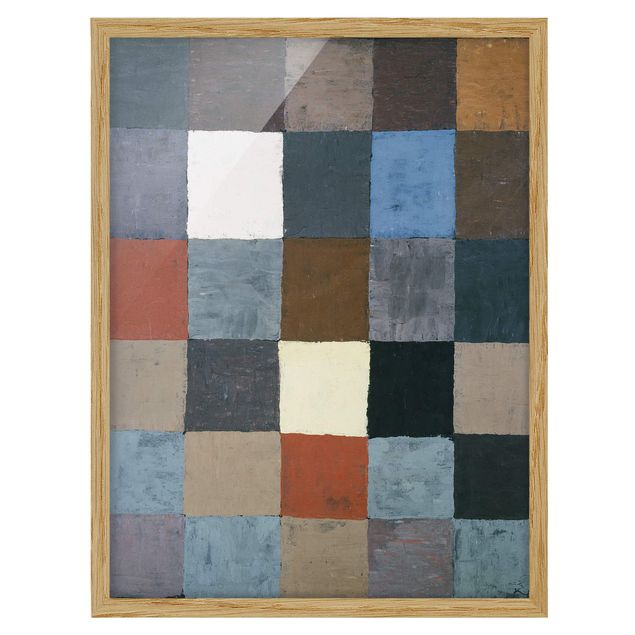Abstrakte Bilder mit Rahmen Paul Klee - Farbtafel
