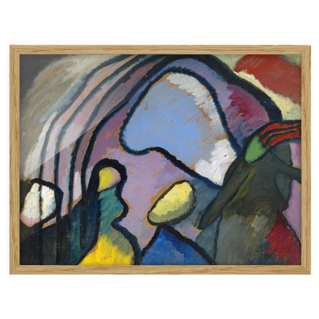 abstrakte Bilder mit Rahmen Wassily Kandinsky - Improvisation