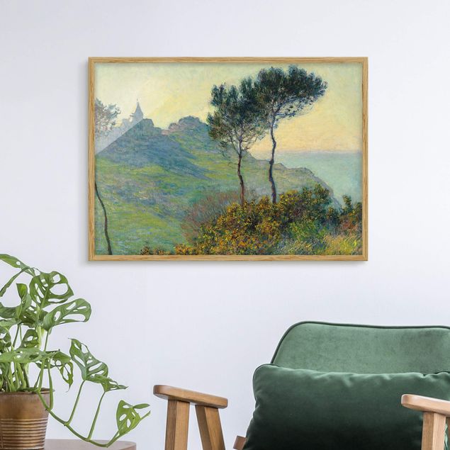 Moderne Bilder mit Rahmen Claude Monet - Varengeville Abendsonne