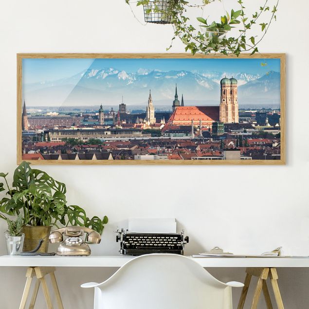 Skylines Bilder mit Rahmen München