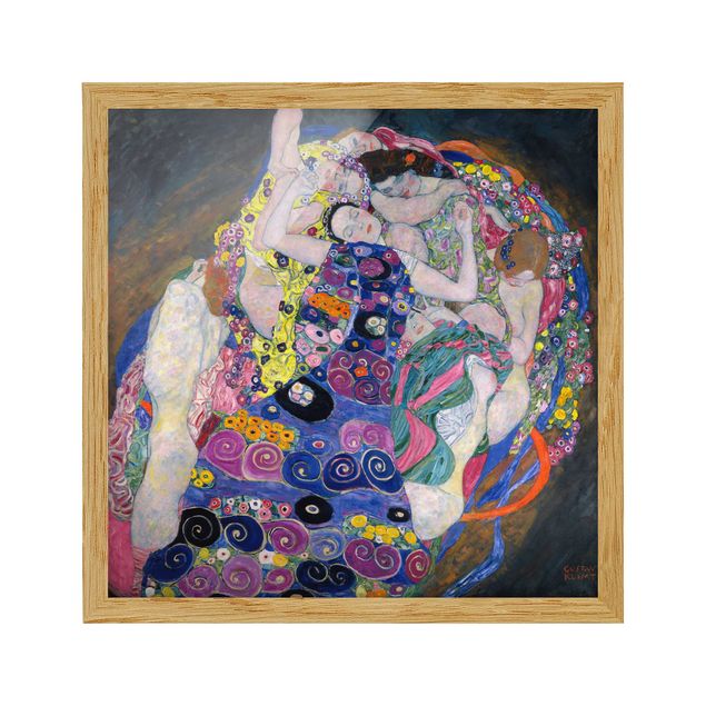Moderne Bilder mit Rahmen Gustav Klimt - Die Jungfrau
