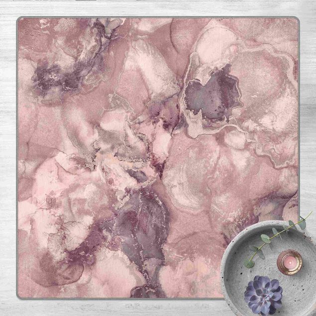 Teppich Marmor Farbexperimente Marmor Violett