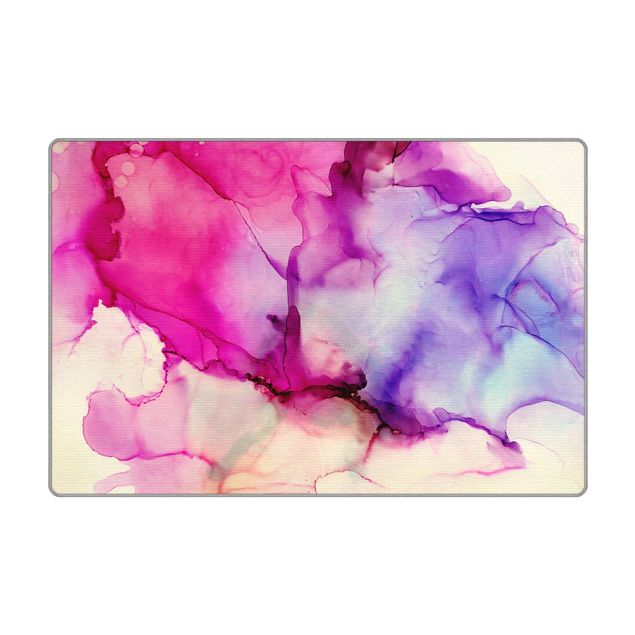 Teppich - Farbkomposition in Pink und Lila