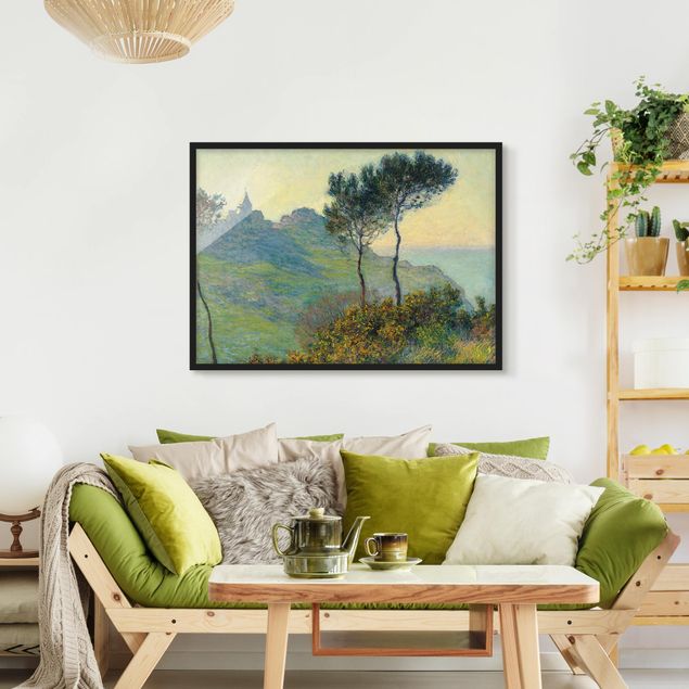 Bild mit Rahmen - Claude Monet - Varengeville Abendsonne - Querformat 3:4