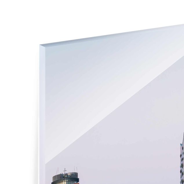Glasbild - Elbphilharmonie Hamburg - Quadrat 1:1