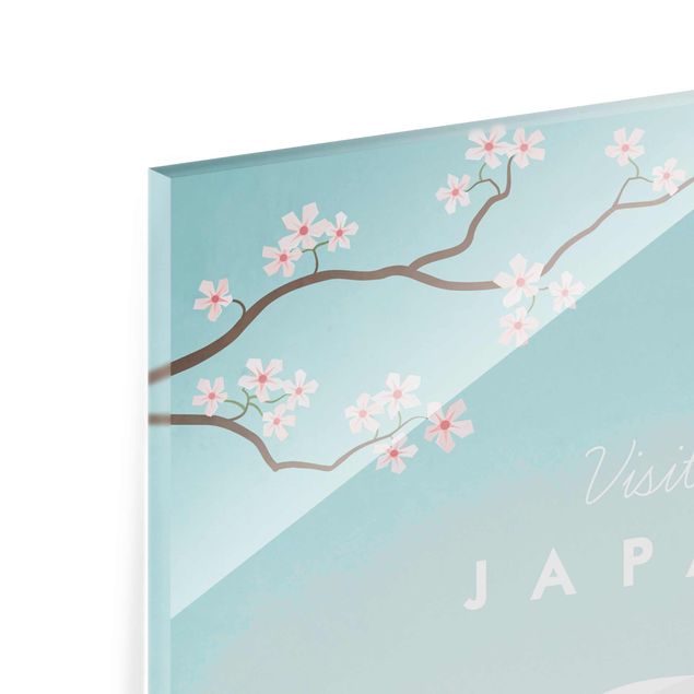 Glasbild - Reiseposter - Japan - Hochformat 3:2