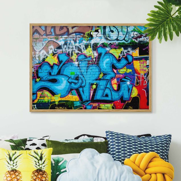 Sprüche Bilder mit Rahmen Colours of Graffiti