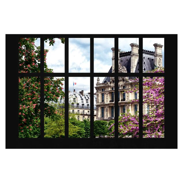 Tapeten Fenster Frühling II Paris