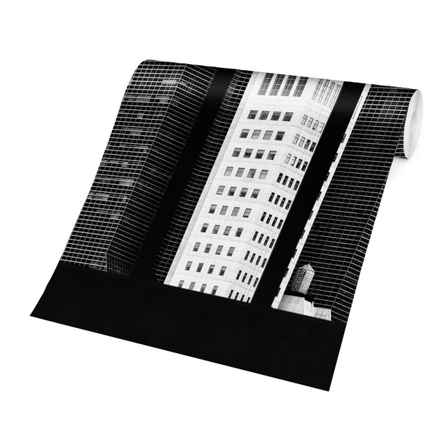 Fototapete Stadt Fenster Manhattan Wolkenkratzer