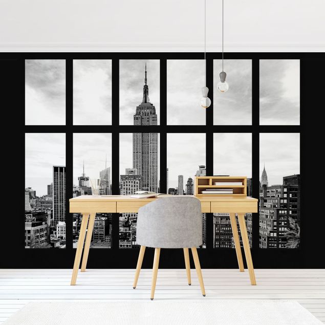 Design Tapeten Fenster New York Empire State Building