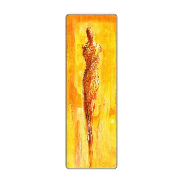 Teppich - Figur in Gelb