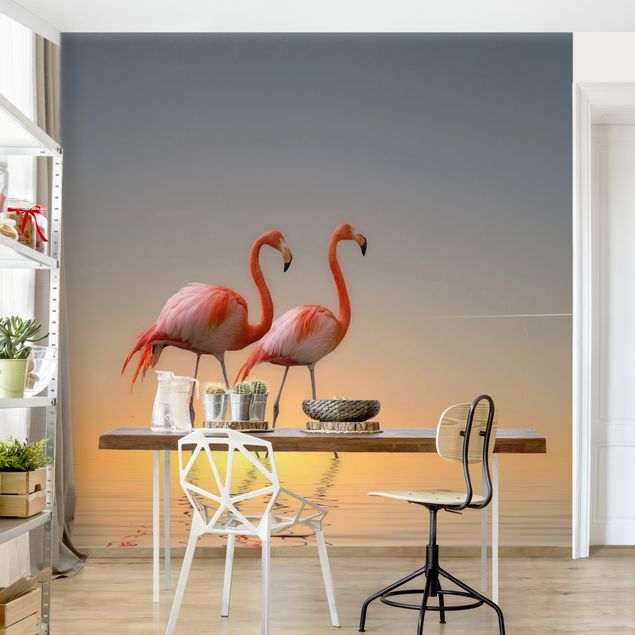 Design Tapeten Flamingo Love