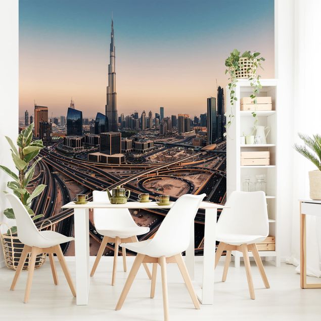 Design Tapeten Abendstimmung in Dubai