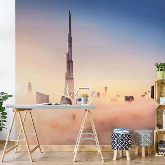 Skyline Tapete Himmlische Skyline von Dubai