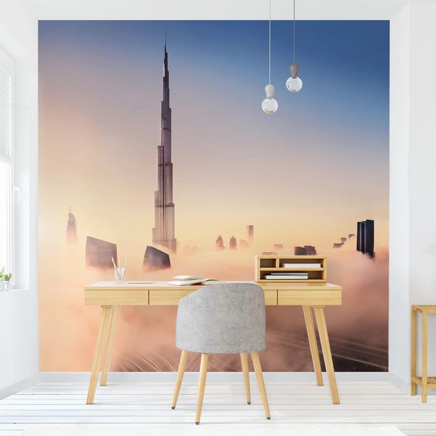 Fototapete selbstklebend Himmlische Skyline von Dubai