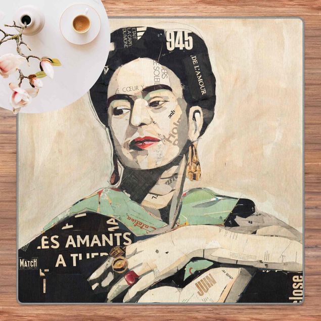 Teppiche groß Frida Kahlo - Collage No.4