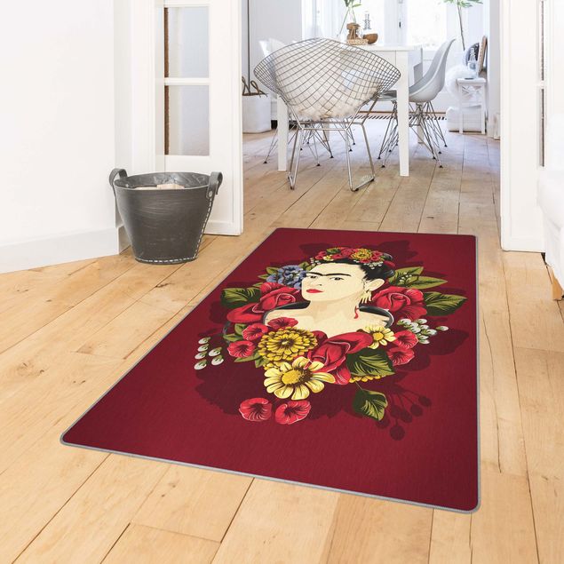 Große Teppiche Frida Kahlo - Rosen