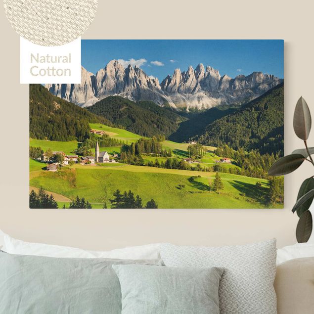 Leinwandbilder Naturmotive Geislerspitzen in Südtirol