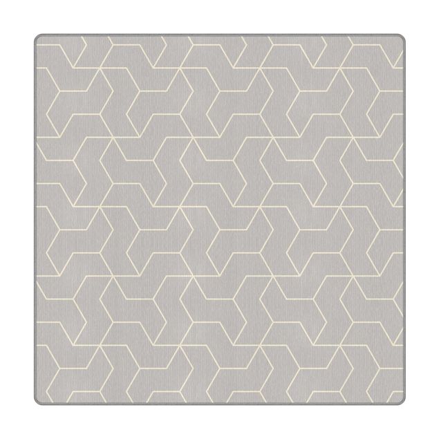Teppich - Geometrisches Muster kurze Wellenrauten