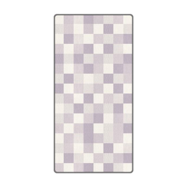 Teppich - Geometrisches Muster Mosaik Flieder