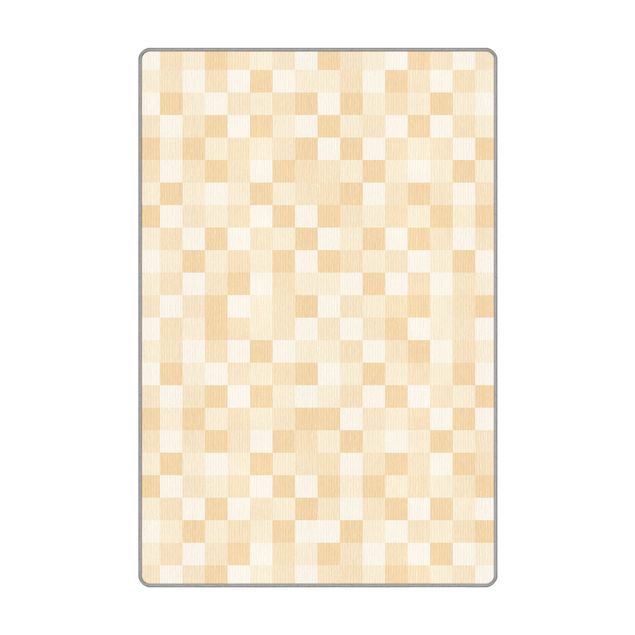 Teppich - Geometrisches Muster Mosaik Gelb