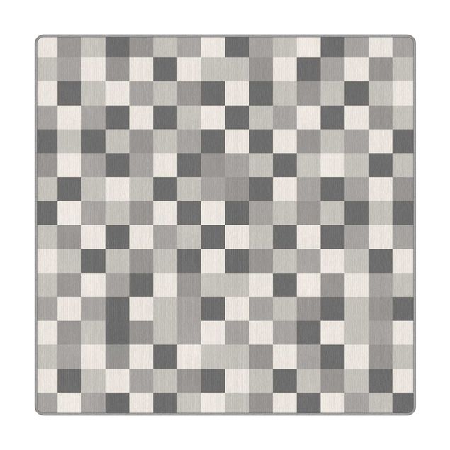 Teppich - Geometrisches Muster Mosaik Grau