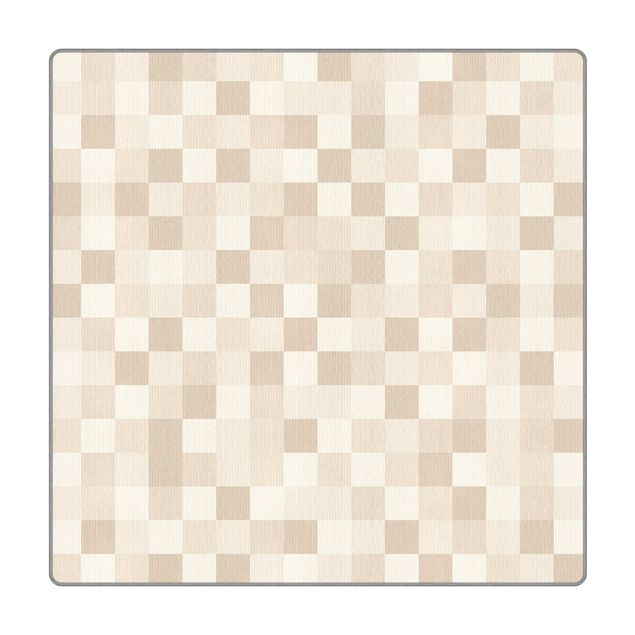 Teppich - Geometrisches Muster Mosaik Sand