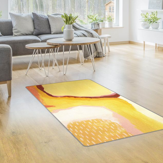 Moderner Teppich Geschmolzenes Sonnenlicht