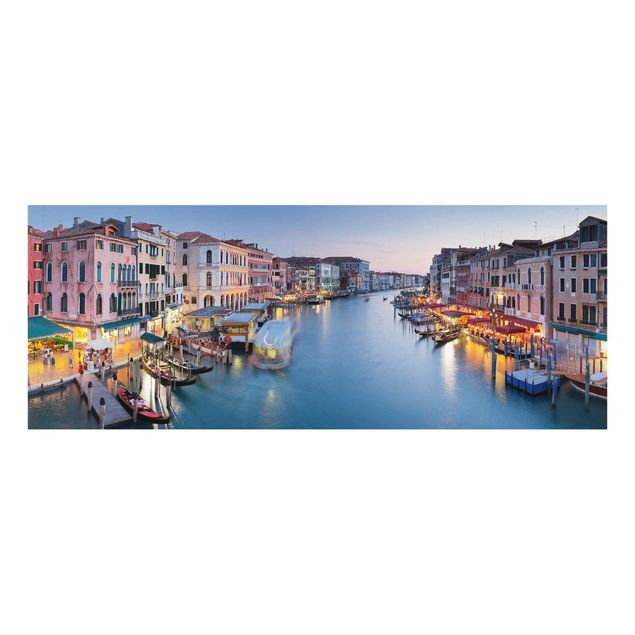 Wandbilder Abendstimmung auf Canal Grande in Venedig