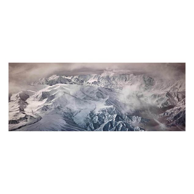 Glasbild - Berge von Tibet - Panorama