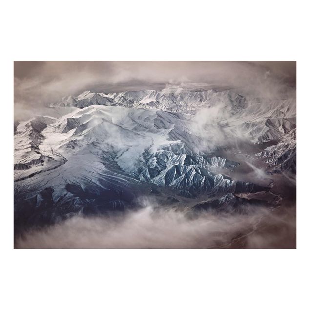 Glasbild - Berge von Tibet - Querformat 2:3