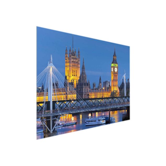 schöne Bilder Big Ben und Westminster Palace in London bei Nacht