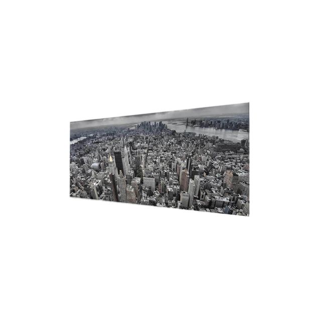 Bilder auf Glas Blick über Manhattan