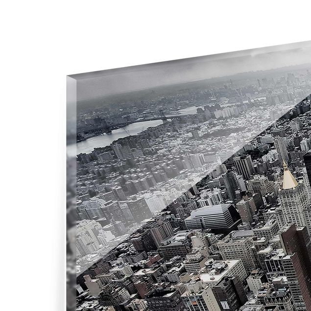 Glasbild - Blick über Manhattan - Panorama