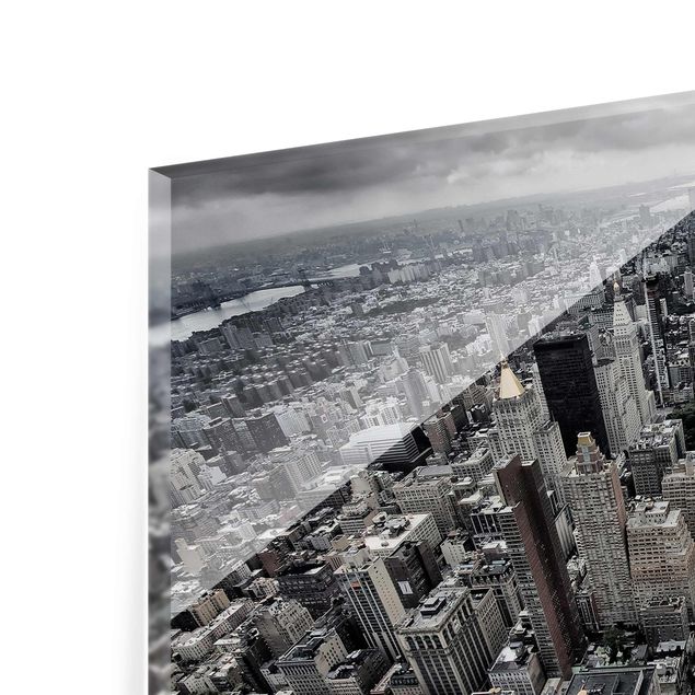 Glasbild - Blick über Manhattan - Querformat 2:3