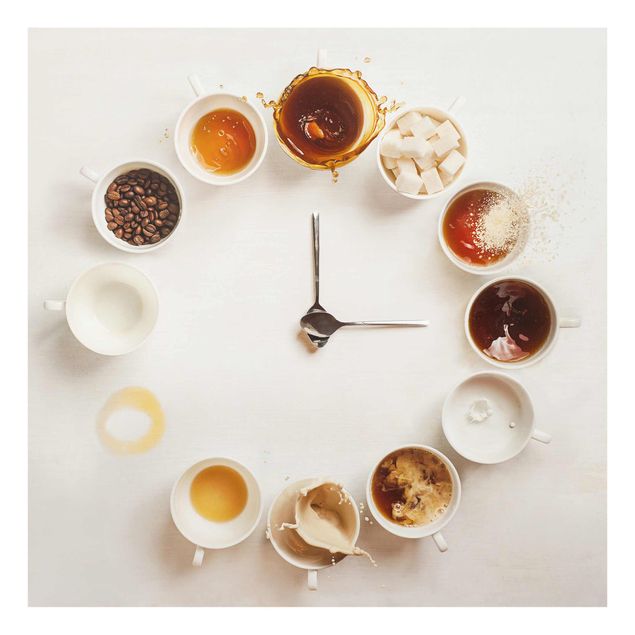 Glasbild - Coffee Time - Quadrat 1:1