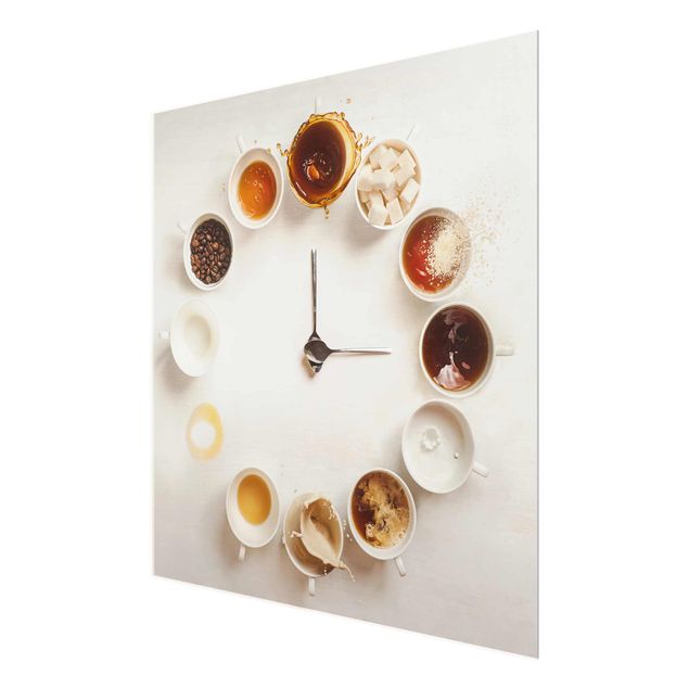 Glasbild - Coffee Time - Quadrat 1:1
