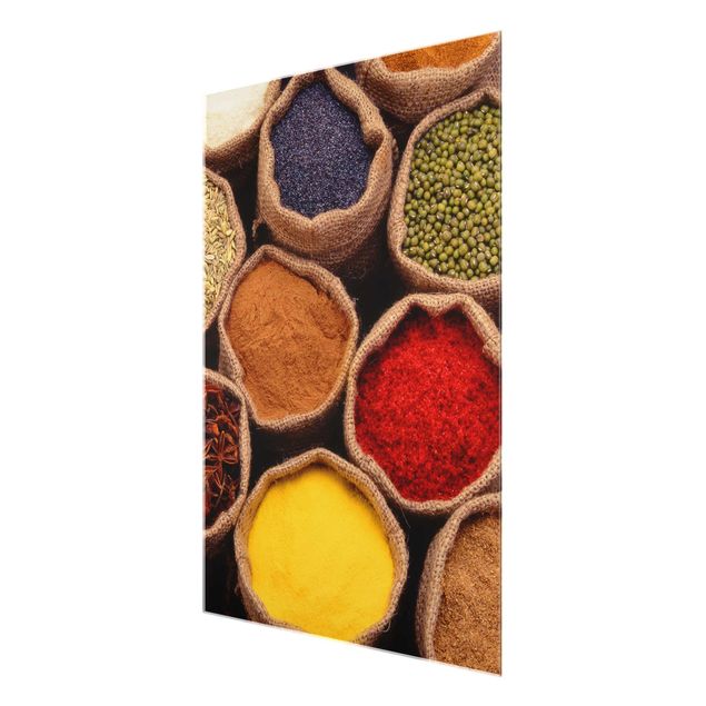 Glasbild - Colourful Spices - Hoch 3:4