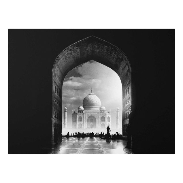 Glas Wandbilder Das Tor zum Taj Mahal